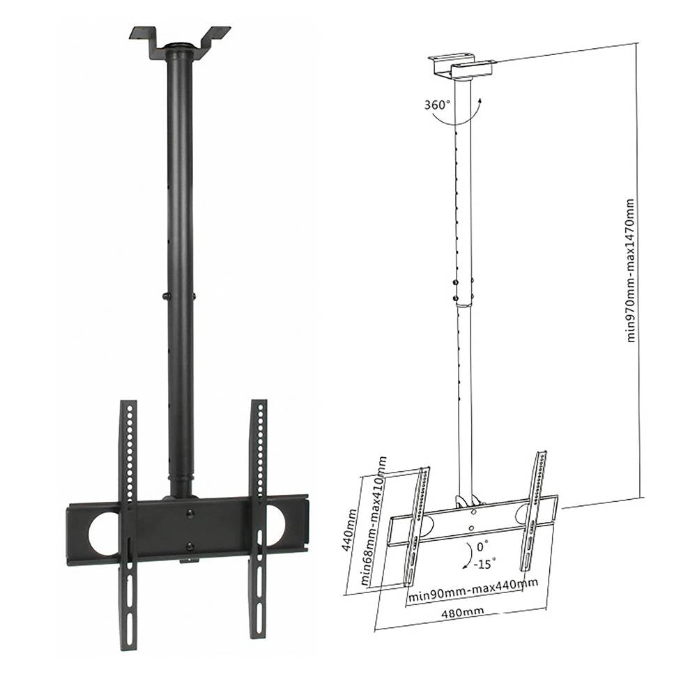 Soporte de techo para pantalla plana de 32' a 55'