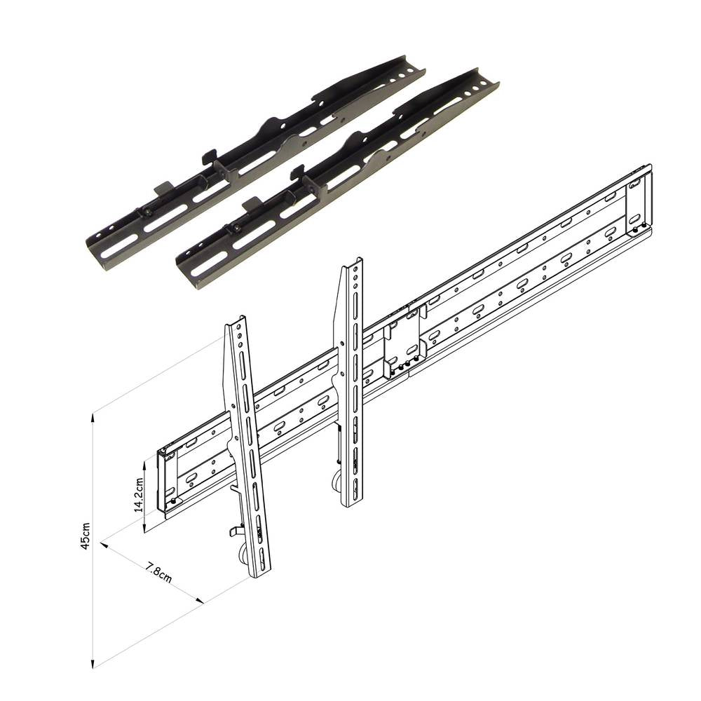 Soporte TV videowall vertical a TV de 47cm