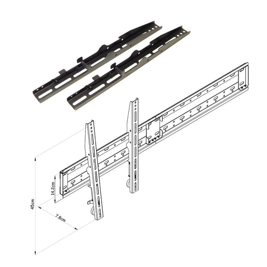 Soporte TV videowall vertical a TV de 47cm