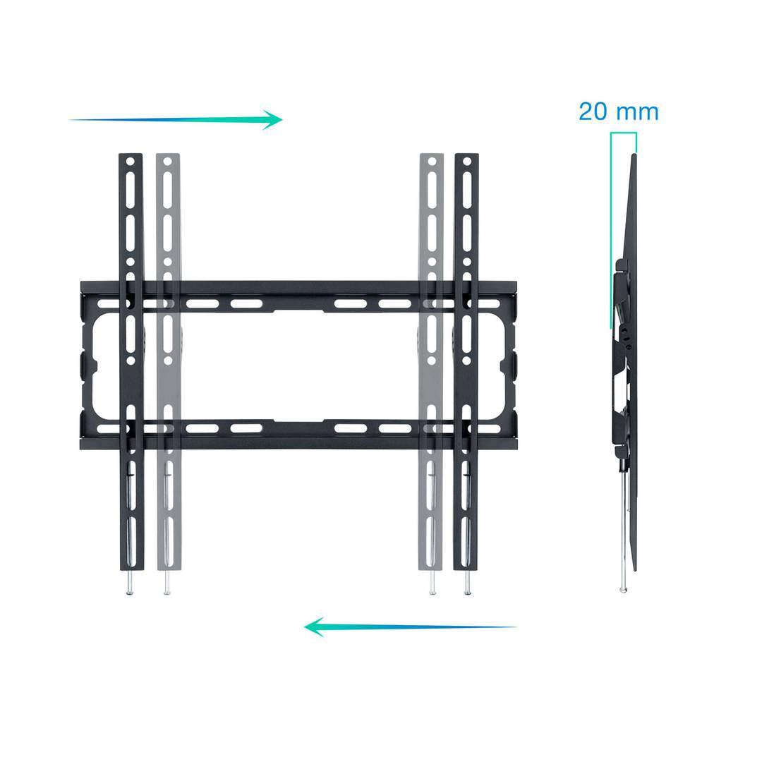 Soporte de pared para pantalla de 32' a 70' 45 Kg VESA hasta 400x400 mm