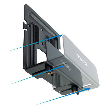 Soporte ajustable universal TOOQ para reproductor multimedia, mini PC, router