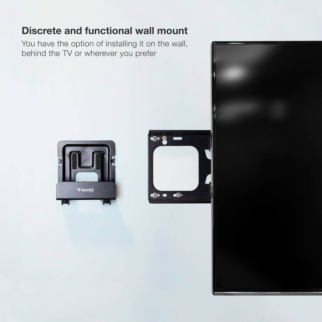 Soporte ajustable universal TOOQ para reproductor multimedia, mini PC, router
