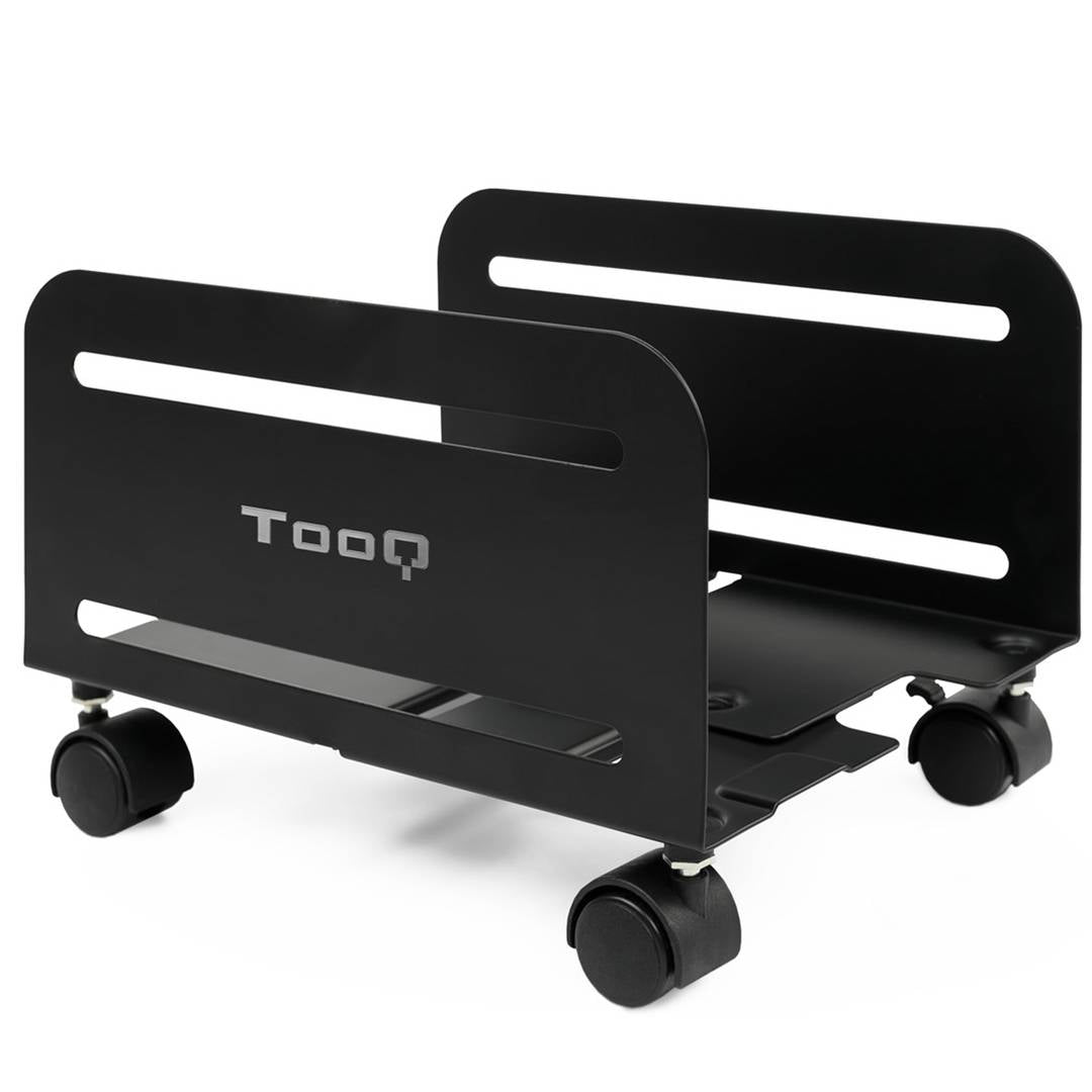 Soporte metàlico TooQ con ruedas para CPU color negro