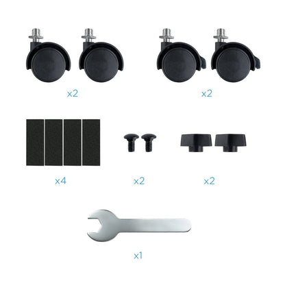 Soporte metàlico TooQ con ruedas para CPU color negro