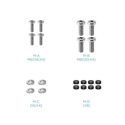 Adaptador fijo TOOQ para pantalla de 23” - 42” VESA 100x200, 200x100 y 200x200 mm
