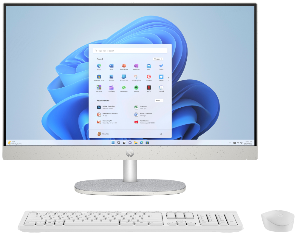 HP 24 -cr0130ns PC IntelÂ® Coreâ¢ i5 i5-1335U 60,5 cm (23.8'') 1920 x 1080 Pixeles PC todo en uno 16 GB DDR4-SDRAM 512 GB SSD FreeDOS Wi-Fi 6 (802.11ax) Blanco