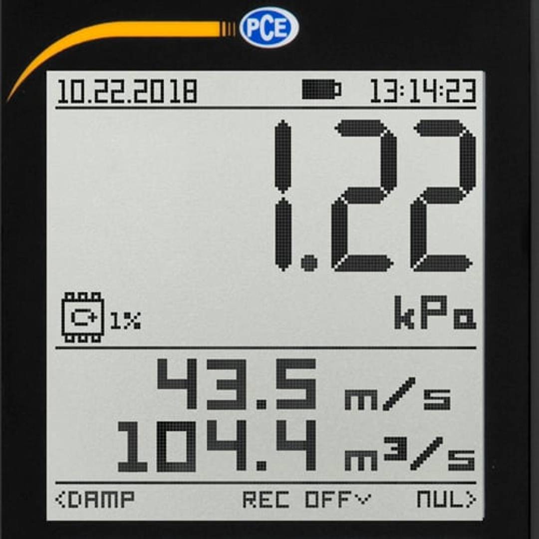 Anemómetro con tubo de pitot PCE-PDA 10L