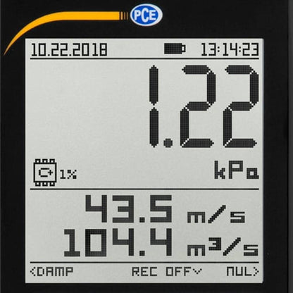 Anemómetro con tubo de pitot PCE-PDA 10L