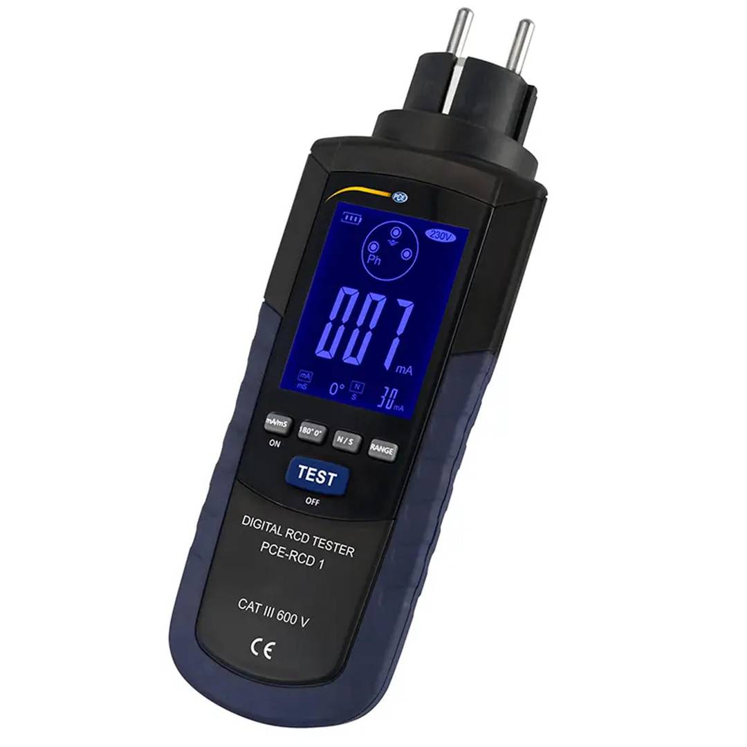 Comprobador de instalaciones PCE-RCD 1