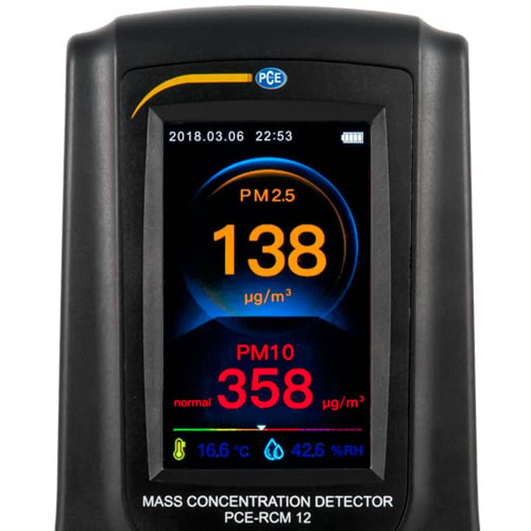 Medidor de partículas PCE-RCM 12