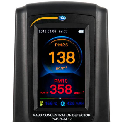 Medidor de partículas PCE-RCM 12