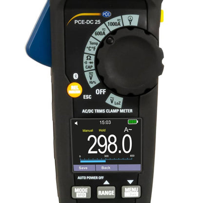 Amperímetro PCE-DC 25