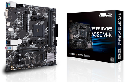 ASUS PRIME A520M-K AMD A520 Zócalo AM4 micro ATX