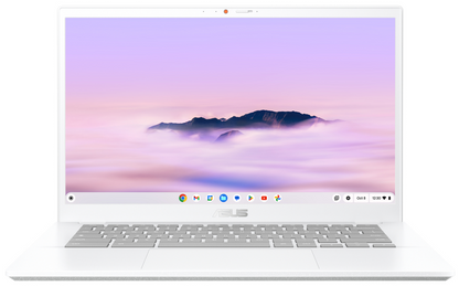 ASUS Chromebook Plus CX34 CX3402CVA-PQ1339 - Ordenador Portatil 14'' Full HD (Intel Core 3 100U, 8GB RAM, 256GB UFS, Graphics, ChromeOS) Blanco Perla - Teclado QWERTY espanol