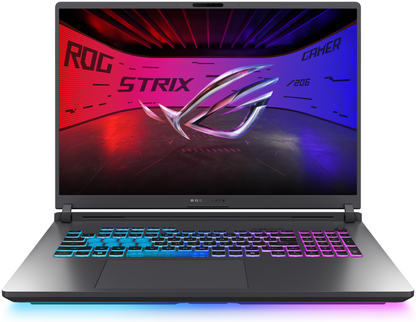 ASUS ROG Strix G18 G815JMR-S8051 - Ordenador Portatil Gaming de 18'' WUXGA 144Hz (Intel Core i7-14650HX, 32GB RAM, 1TB SSD, NVIDIA RTX 5060 8GB, Sin Sistema Operativo) Gris Eclipse - Teclado QWERTY espanol
