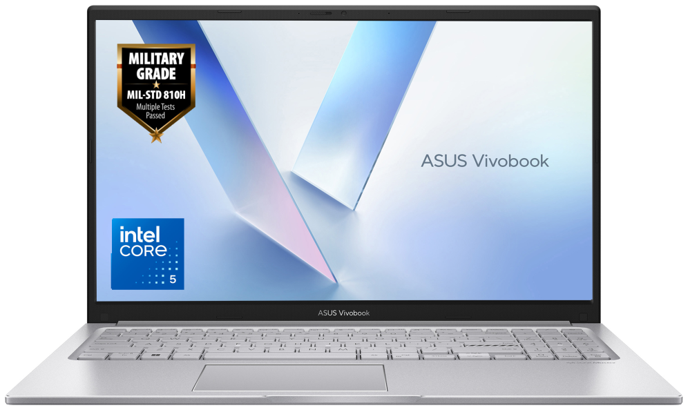 ASUS Vivobook 15 X1504MA-BQ055W Intel Core 7 350 Portatil 39,6 cm (15.6'') Full HD 16 GB DDR5-SDRAM 512 GB SSD Wi-Fi 6 (802.11ax) Windows 11 Home Plata