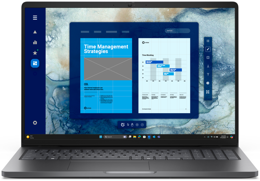 DELL Pro 16 PC16250 Intel Core Ultra 5 225U Portatil 40,6 cm (16'') Full HD+ 16 GB DDR5-SDRAM 512 GB SSD Wi-Fi 6E (802.11ax) Windows 11 Pro Negro Espanol