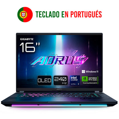 GIGABYTE AORUS MASTER 16 BZHC6PTE64SP ordenador portatil Intel Core Ultra 9 275HX Portatil 40,6 cm (16'') WQXGA 32 GB DDR5-SDRAM 1 TB SSD NVIDIA GeForce RTX 5090 Wi-Fi 7 (802.11be) Windows 11 Pro Negro