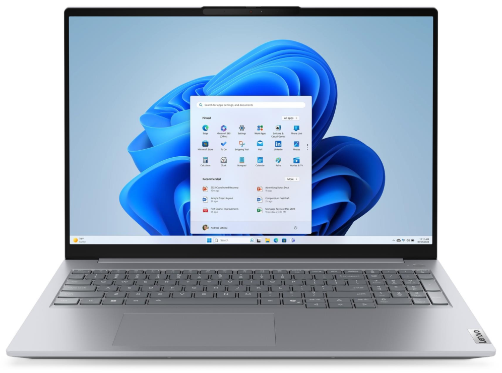 Lenovo ThinkBook 16 G9 IRL Intel Core 7 240H Portatil 40,6 cm (16'') WUXGA 16 GB DDR5-SDRAM 512 GB SSD Wi-Fi 7 (802.11be) Windows 11 Pro Gris Espanol
