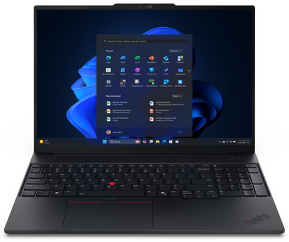 Lenovo ThinkPad E16 Gen 3 (Intel) Copilot+ PC Intel Core Ultra 5 226V Portatil 40,6 cm (16'') WUXGA 16 GB LPDDR5x-SDRAM 512 GB SSD Wi-Fi 6E (802.11ax) Windows 11 Pro Espanol Negro