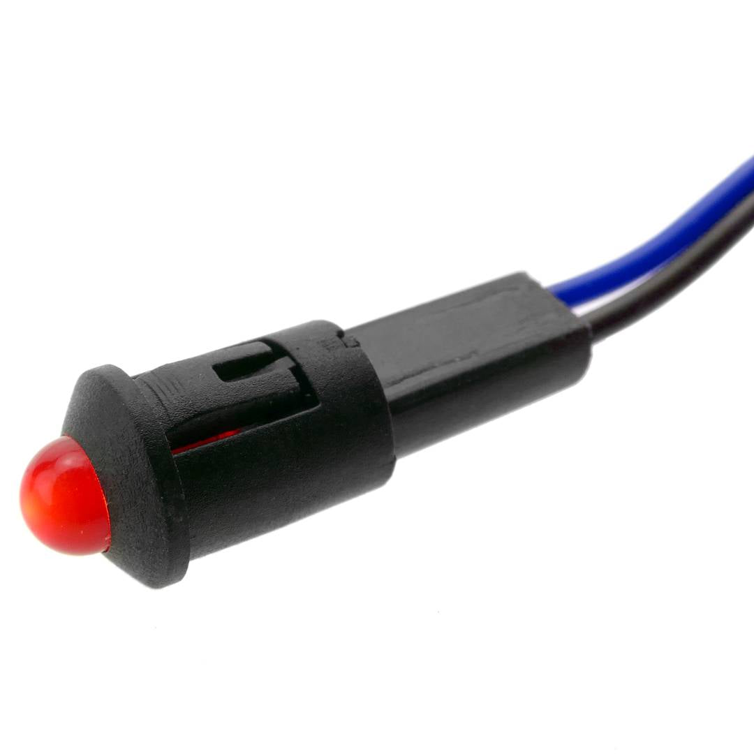 Luz LED piloto de 8mm 220VAC de color rojo