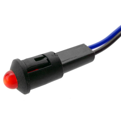 Luz LED piloto de 8mm 220VAC de color rojo 10-pack