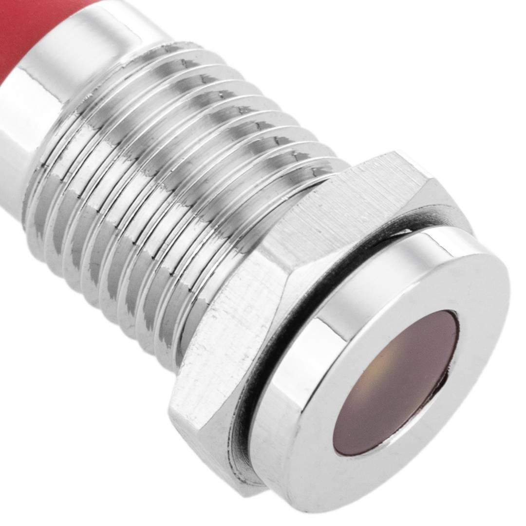 Luz LED Piloto de 8mm 220VAC para montaje en panel de color blanco 10 pack