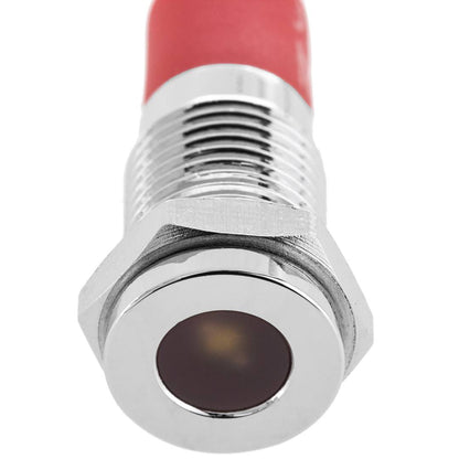 Luz LED Piloto de 8mm 220VAC para montaje en panel de color blanco 10 pack