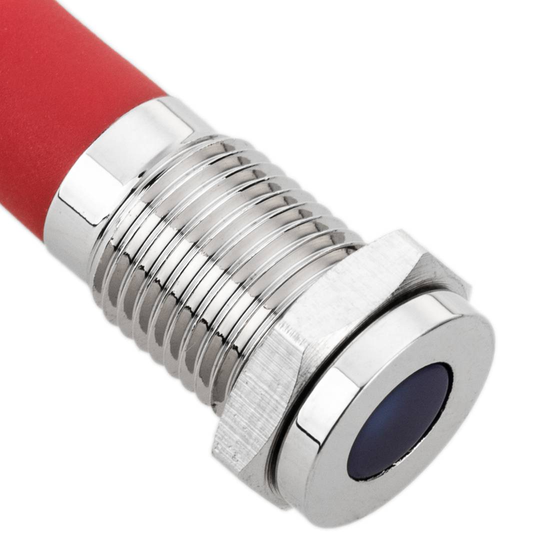 Luz LED Piloto de 8mm 220VAC para montaje en panel de color azul 10 pack