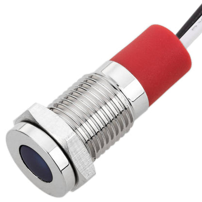 Luz LED Piloto de 8mm 220VAC para montaje en panel de color azul 10 pack