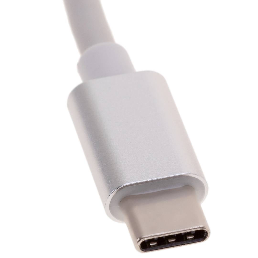 Adaptador USB 3.0 tipo C a RJ45 Gigabit Ethernet con hub 3 puertos USB tipo A