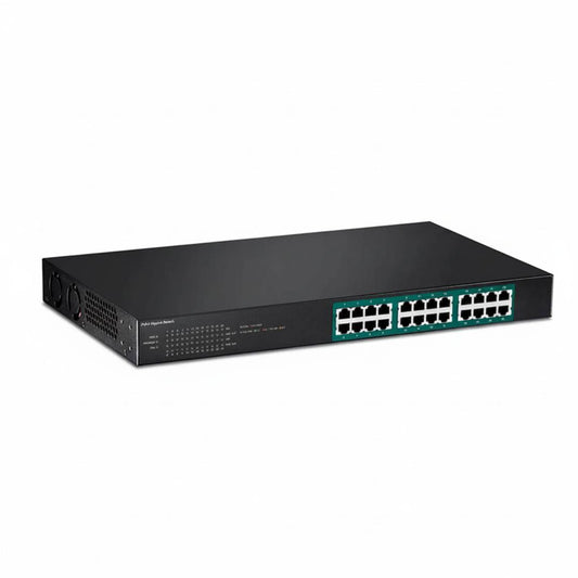 Switch PoE de red 10/100/1000 Mbps IEEE802.3af/at de 24 puertos para rack 19'