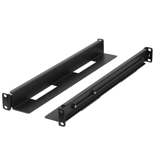 Guías laterales rack 19' 1U ajustables de fondo 397mm hasta 680mm 90Kg negro