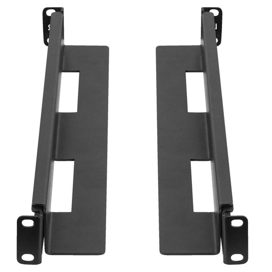 Guías laterales rack 19' 1U ajustables de fondo 397mm hasta 680mm 90Kg negro