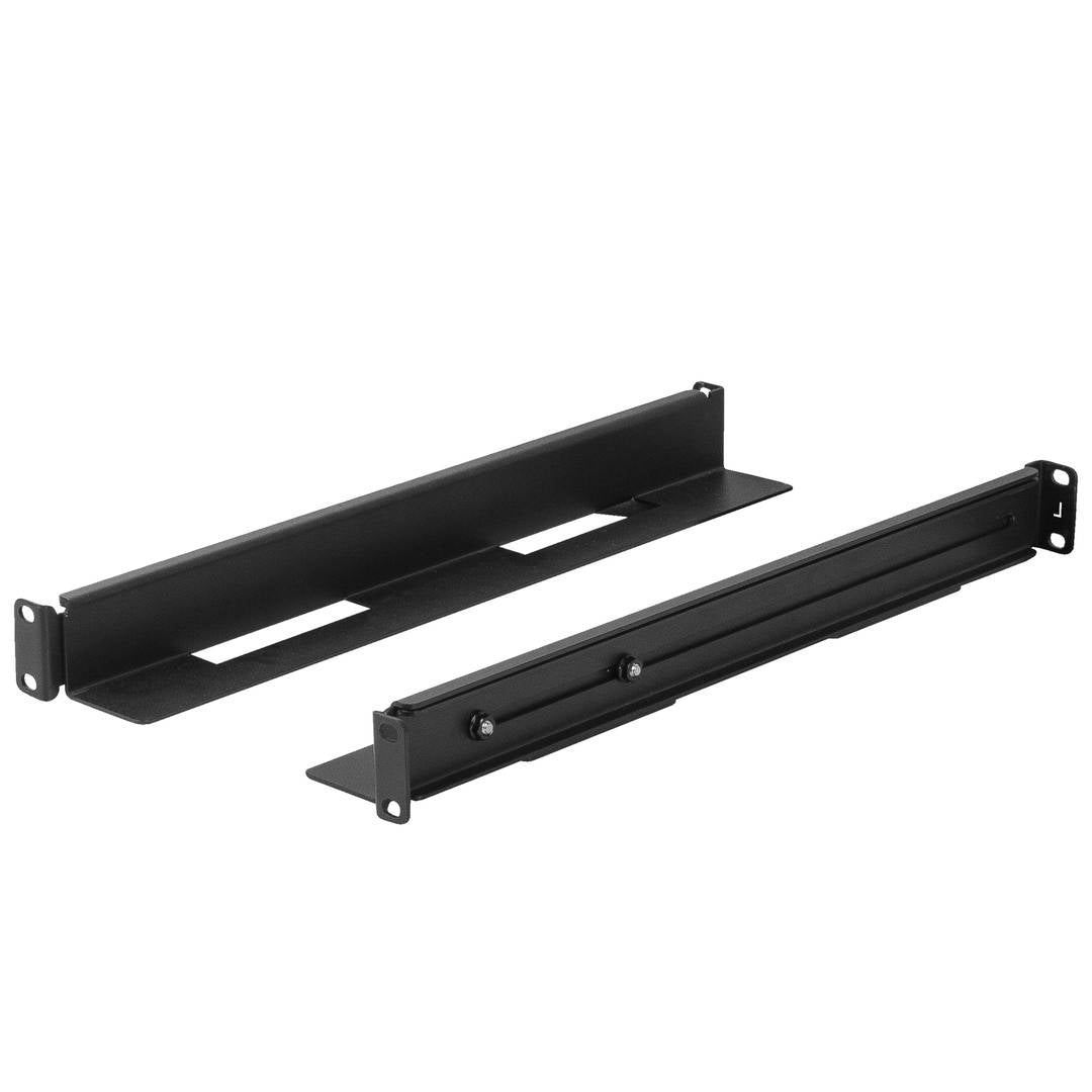 Guías laterales rack 19' 1U ajustables de fondo 397mm hasta 680mm 90Kg negro