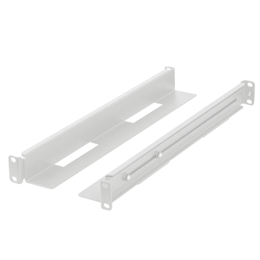 Guías laterales rack 19' 1U ajustables de fondo 397mm hasta 680mm 90Kg blanco