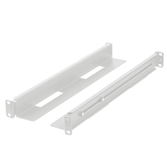 Guías laterales rack 19' 1U ajustables de fondo 397mm hasta 680mm 90Kg blanco