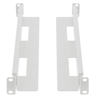 Guías laterales rack 19' 1U ajustables de fondo 397mm hasta 680mm 90Kg blanco