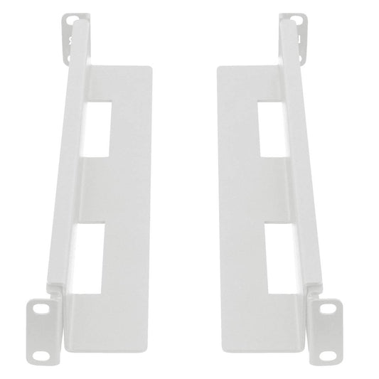 Guías laterales rack 19' 1U ajustables de fondo 397mm hasta 680mm 90Kg blanco