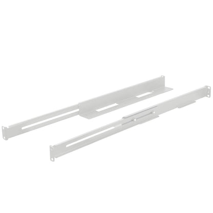 Guías laterales rack 19' 1U ajustables de fondo 397mm hasta 680mm 90Kg blanco