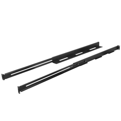 Guías laterales rack 19' 1U ajustables de fondo 650mm hasta 1090mm 90Kg negro