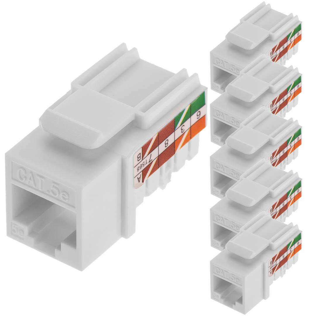 Keystone RJ45 hembra TB110 Cat. 5e UTP pack de 6 unidades