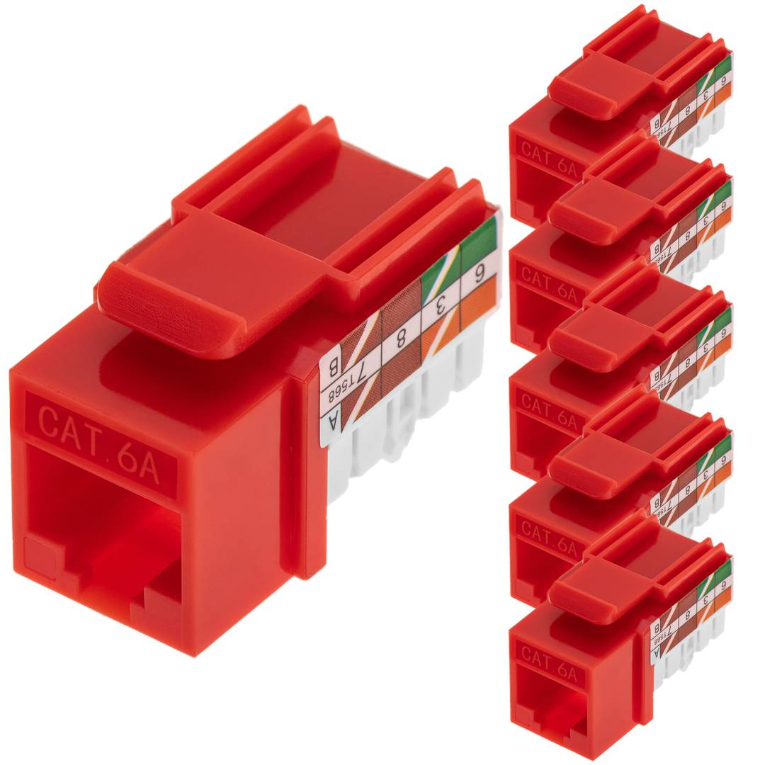 Keystone RJ45 hembra TB110 Cat. 6A UTP pack de 6 unidades