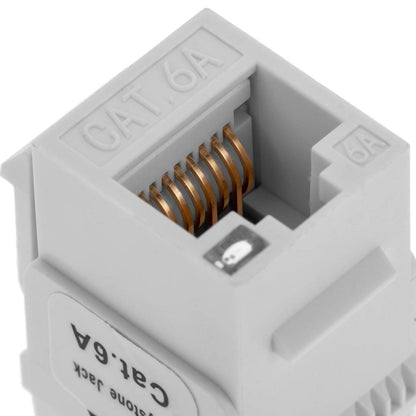 Keystone RJ45 hembra TB110 Cat. 6a UTP pack de 6 unidades con led.