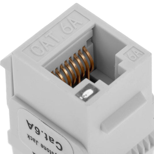 Keystone RJ45 hembra TB110 Cat. 6a UTP pack de 6 unidades con led.