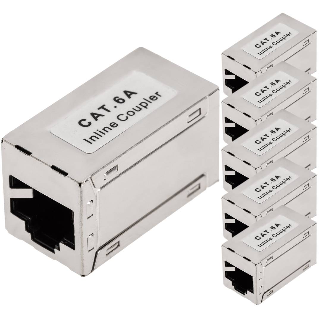 Acoplador Keystone RJ45 hembra a hembra Cat. 6a FTP pack de 6 unidades