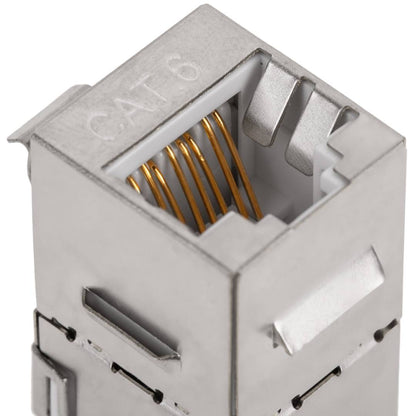 Acoplador Keystone RJ45 hembra a hembra Cat. 6 FTP pack de 6 unidades