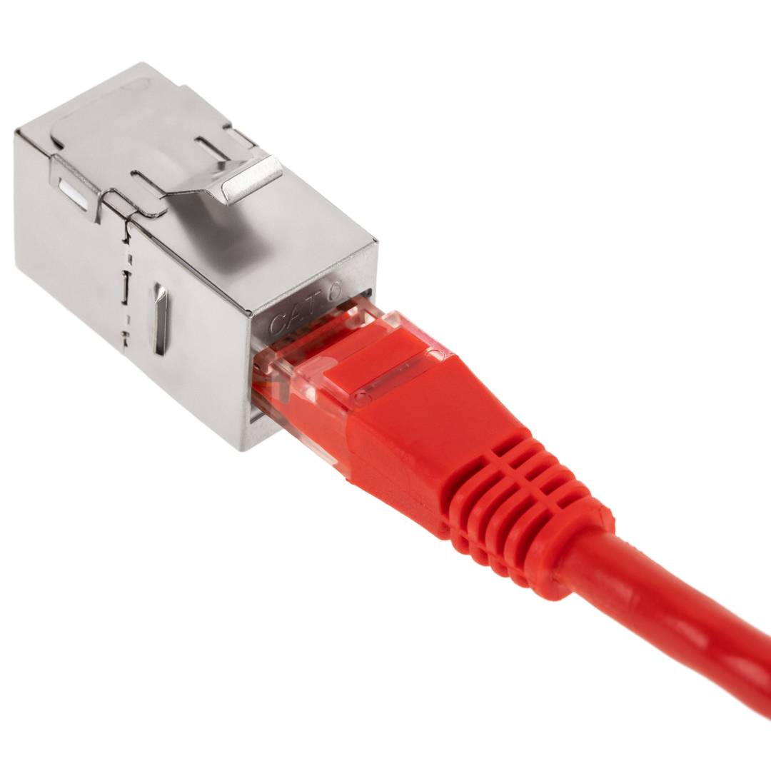 Acoplador Keystone RJ45 hembra a hembra Cat. 6 FTP pack de 6 unidades