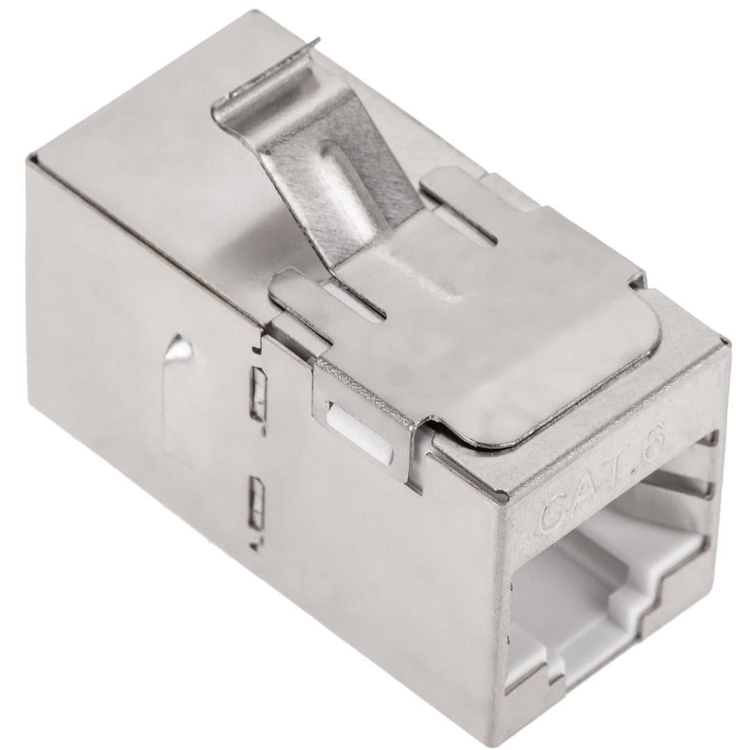 Acoplador Keystone RJ45 hembra a hembra Cat. 6 FTP pack de 6 unidades