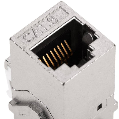 Acoplador Keystone RJ45 hembra a hembra Cat. 6 FTP pack de 6 unidades